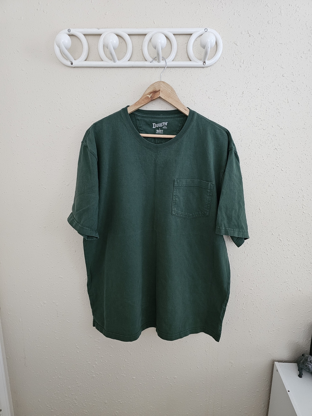 Duluth Trading Co Green Short-Sleeve Pocket Tee